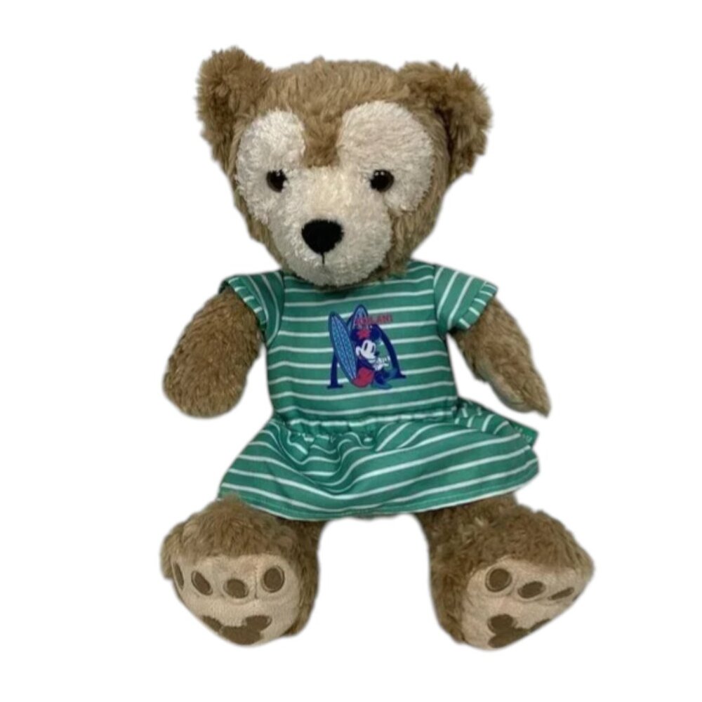 Duffy the Disney Bear Plush Hidden Mickey Stuffed Animal Disney Parks Tan 17”
